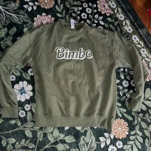 Olive Green Crewneck Sweatshirt BIMBO